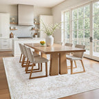 Area Rug 6x9 Living Room Rug Washable:No-Slip Vintage Medallion Rug Soft Low - Image 4