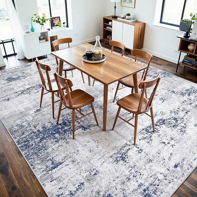 Area Rugs 8x10 Living Room: Large Modern Abstract Washable Rug Soft Anti-Skid - Image 6