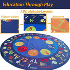 Classroom Round Rug, 6×6Ft ABC Rugs - Image 4