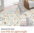 Yamaziot Washable Runner Rug 2x8 – Boho Non Slip Floral Hallway Runner Rug - Image 4