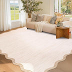 GarveeHome Scalloped Washable Rugs 5x7 Rug by GarveeHome