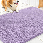Smiry Dog Door Mat for Muddy Paws 30x20, Absorbent Dirt Trapper, Non-Slip by Smiry