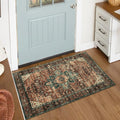Moynesa Washable Vintage Bathroom Rug, Small Area Rug 2x3 Entryway Rug Indoor by Moynesa