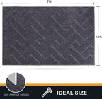 PURRUGS Easy Care Area Rug 4.5ft x 7ft, Non-Slip Machine Washable Entry Rug - Image 2