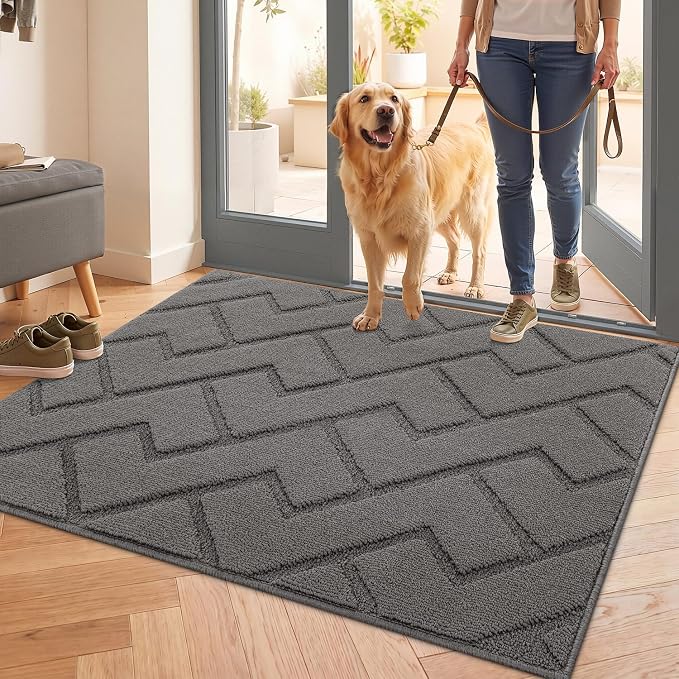 hicorfe Front Door Mat Outside Entrance, Stain and Fade Resistant, Non Slip by Hicorfe