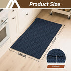 COSY HOMEER Kitchen Rugs 24"x35" Non-Slip Washable Kitchen Mats - Image 2