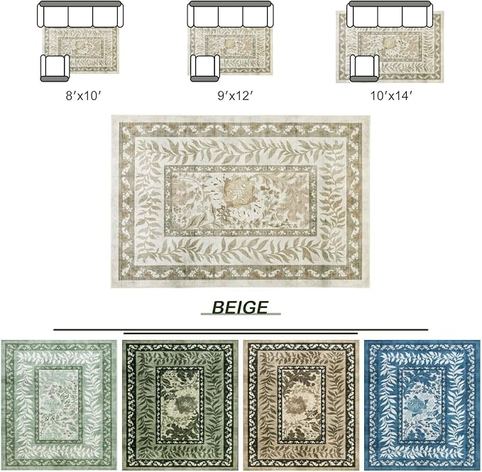 LIANLAM Washable Rug 9x12 Area Rugs - Image 8