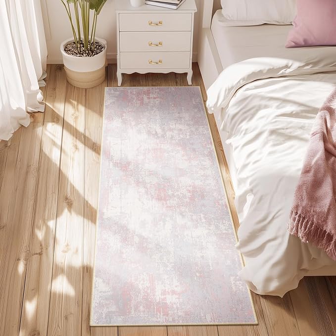 RELEANY Washable Area Rugs 2'x10' Non-Slip Modern Abstract Soft - Image 5