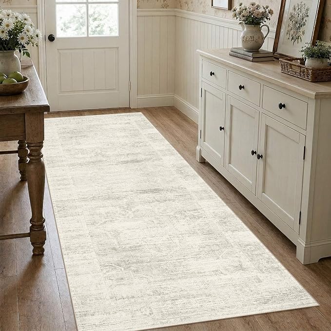 Latte&Fog Washable 2.6x8 Runner Rug - Image 2