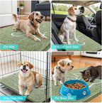 OLANLY Dog Door Mat for Muddy Paws 24x16, Paw Print Design, Absorbs Moisture - Image 7