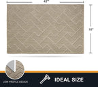PURRUGS Dirt Trapping Door Mat 32" x 47", Non-Slip Machine Washable Entry Rug - Image 2