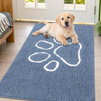 Smiry Dog Door Mat for Muddy Paws, Absorbent Dirt Trapper Non Slip Quick Dry by Smiry