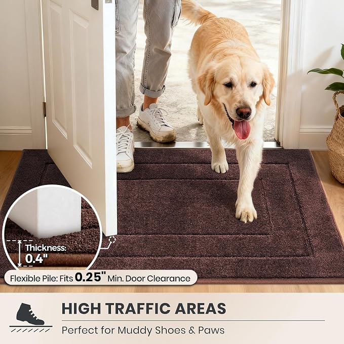 PURRUGS Dirt Trapping Door Mat 20" x 31.5", Non-Slip/Skid Machine Washable - Image 6