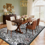 GarveeHome Forest Rugs 5x7, Botanical Low Pile Non Slip Stain Resistance - Image 8