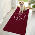 OLANLY Dog Door Mat for Muddy Paws 70x35, Paw Print Design, Absorbs Moisture by OLANLY