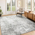 RELEANY Washable Area Rugs 4'x6' Non-Slip Modern Abstract Soft by RELEANY