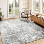 RELEANY Washable Area Rugs 4'x6' Non-Slip Modern Abstract Soft by RELEANY