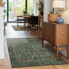 Rugxara 3x5 Rug for Entryway Bedroom, Vintage Retro Boho Throw Rug, Non Slip & - Image 2