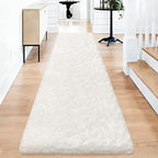 2x10 Feet White Soft Runner Rug by TENNOLA