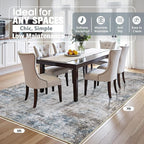 5x7 Area Rugs for Living Room Rug Washable: Abstract Rug for Dining Room - Image 2
