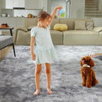 5X8 Ultra Soft Rug for Living Room, 5X8 Fluffy Shag Area Rug for Bedroom - Image 8