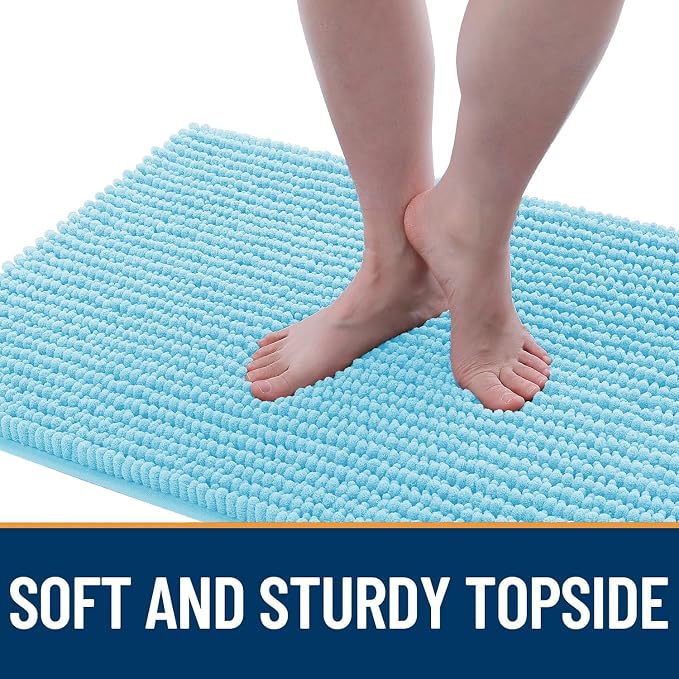 OLANLY Dog Door Mat for Muddy Paws 44x24, Ultra Absorbent Chenille Mud Doormat - Image 3