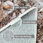 3x12 Washable Runner Rugs for Hallway: Long Abstract Runners for Entryway - Image 4