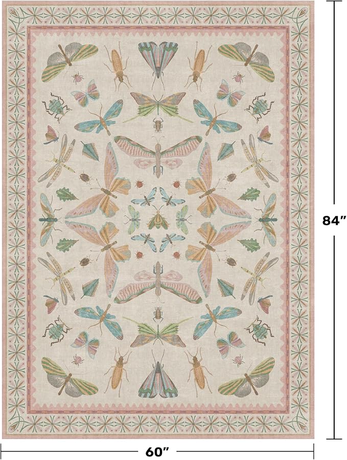 Hazo Haus Butterfly Area Rugs 5x7 - Image 2