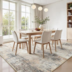 Lofus 5x8 Area Rug for Living Room, Neutral Modern Washable Carpet for Bedroom - Image 3