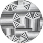 Washable Rug 4ft Area Rugs for Living Room, Abstract Rug for Bedroom, Soft - Image 5