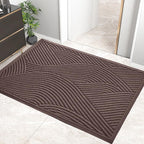 HIYARD Sturdy Front Door Mat, Absorbent Muddy Dirt Resist Welcome Door Mats by HIYARD