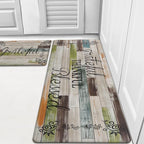 HEBE Anti Fatigue Kitchen Rugs Set of 2, Non Slip Cushioned Kitchen Mats by HEBE