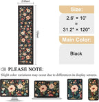 DUKINO Runner Rug for Hallway, 2.6x10 Washable Floral Long Kitchen Rug - Image 2
