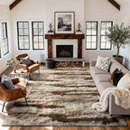 7x10 Ft Extra Large Shag Rugs for Living Room, Tie Dyed Ultra Soft Fluffy Furry by Cuzwlovita