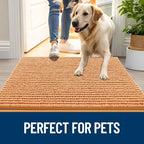 OLANLY Dog Door Mat for Muddy Paws 44x24, Ultra Absorbent Chenille Mud Doormat - Image 6