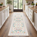 Rugxara 2x6 Floral Runner Rug, Washable Runners by Rugxara