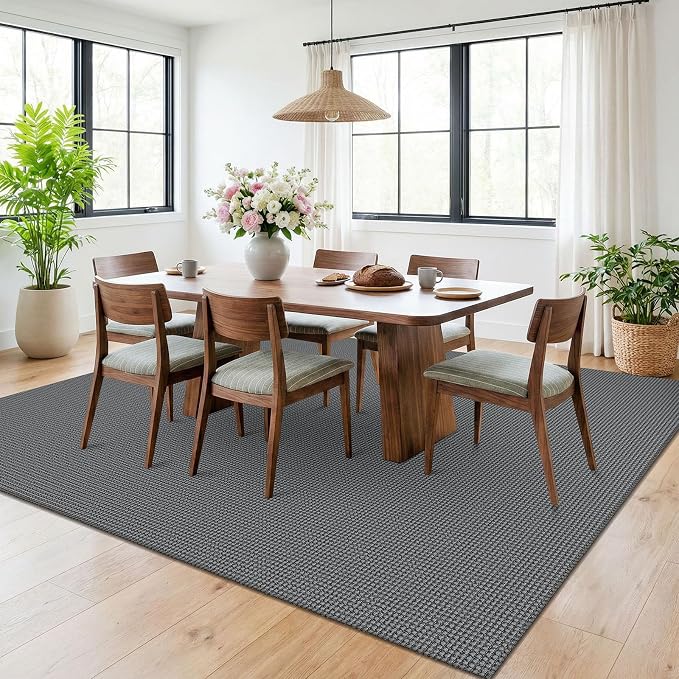 KOZYFLY 6x9 Dining Room Rugs, Washable Area Rug - Image 2
