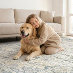 cotiled 9x12 Area Rug Machine Washable Vintage Carpet - Image 6