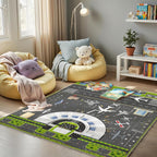 Airport Runway Play Rug for Kids - Image 3