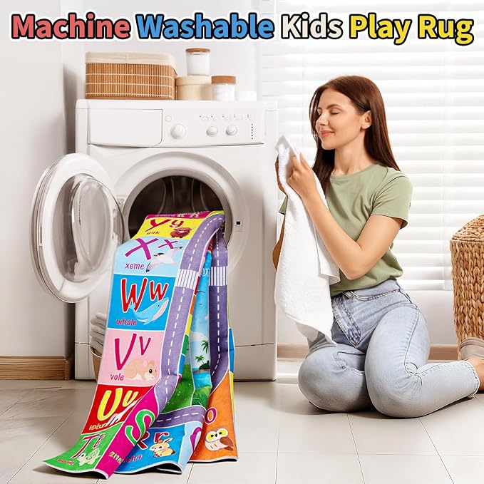 UKISS ABC Kids Rug, Toddler Educational Play Rug - Image 6