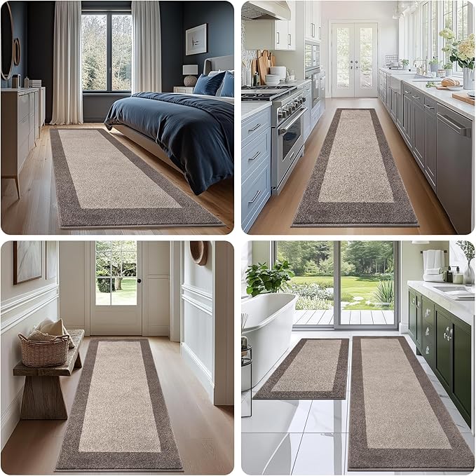 Machine Washable Kitchen Rug 24" x 84", Non Slip Kitchen Mat - Image 4