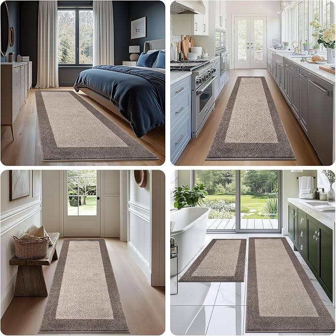 Machine Washable Kitchen Rugs Set of 2, Non Slip Kitchen Mats - Image 4