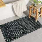 Lahome Moroccan Black Area Rug Non-Slip Low-Pile Washable Entryway Rug Kitchen - Image 7