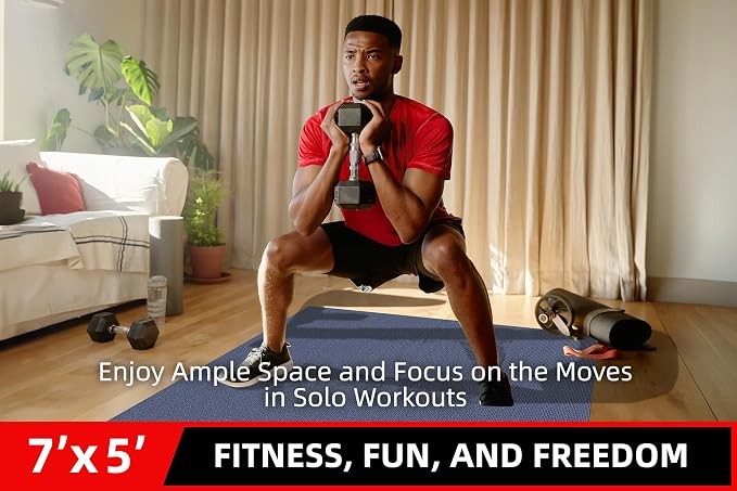 GymCope Large Exercise Mat for Home Workout, - Image 3