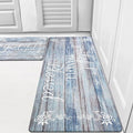 HEBE Anti Fatigue Kitchen Mat Set of 2 Non Slip Cushioned Kitchen Mats by HEBE