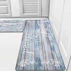 HEBE Anti Fatigue Kitchen Mat Set of 2 Non Slip Cushioned Kitchen Mats by HEBE