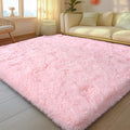 Mugorn Pink Fluffy Soft Rugs for Girls Bedroom, 5x7 Ft Large Shaggy Area Rugs by MUGORN