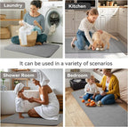 YDKGL Kitchen Rugs Mat Non Slip Washable, Linen-Look 0.3" Thick Soft Cushioned - Image 7