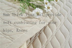 Thick Cotton Yoga Mat 100% Organic Natural Yoga Rug Fitness Rug - Image 3