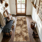 BESTSWEETIE Area Rug 2x8 Rug Machine Washable Non-Slip Low Pile Print Pattern - Image 2